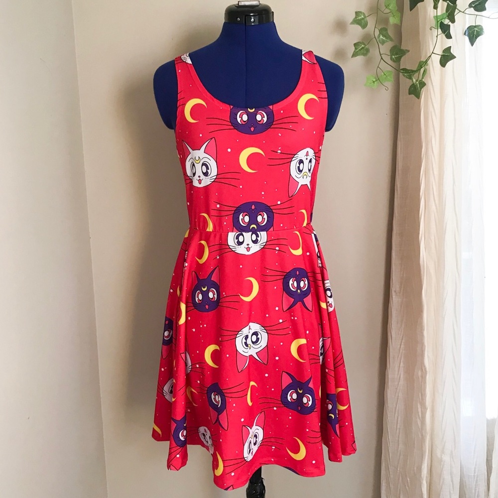 Hot Topic Sailor Moon Luna & Artemis Dress - SM